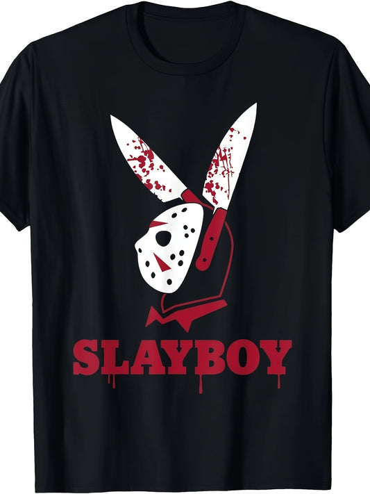 Horror Halloween Horror T-shirt SlayBoy Hockey Mask T-shirt