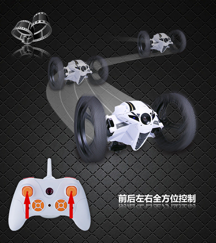 Creative toy bounce car 2.4G stunt mini remote control car new strange intelligent robot