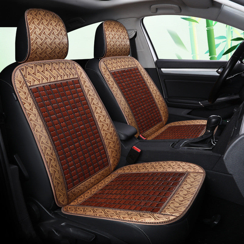 Summer Bamboo Car Seat Wuling Rongguang Double Row Seat Cover