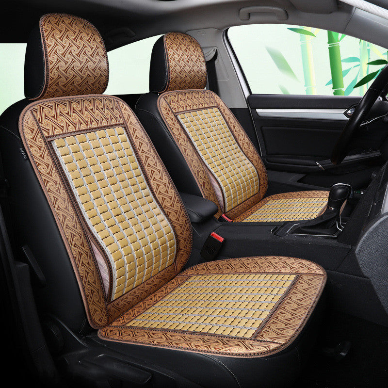 Summer Bamboo Car Seat Wuling Rongguang Double Row Seat Cover