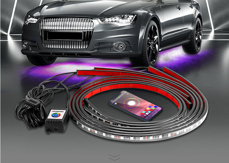 Car Remote Control Chassis Light Voice Control APP Colorful Decorative Light Bar