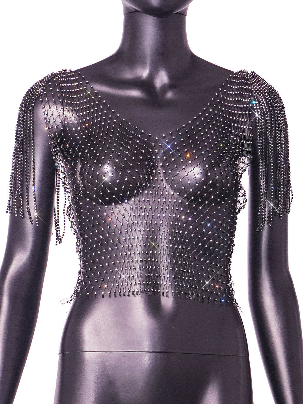 Fishnet Women's Clothing Short Sleeve Vest