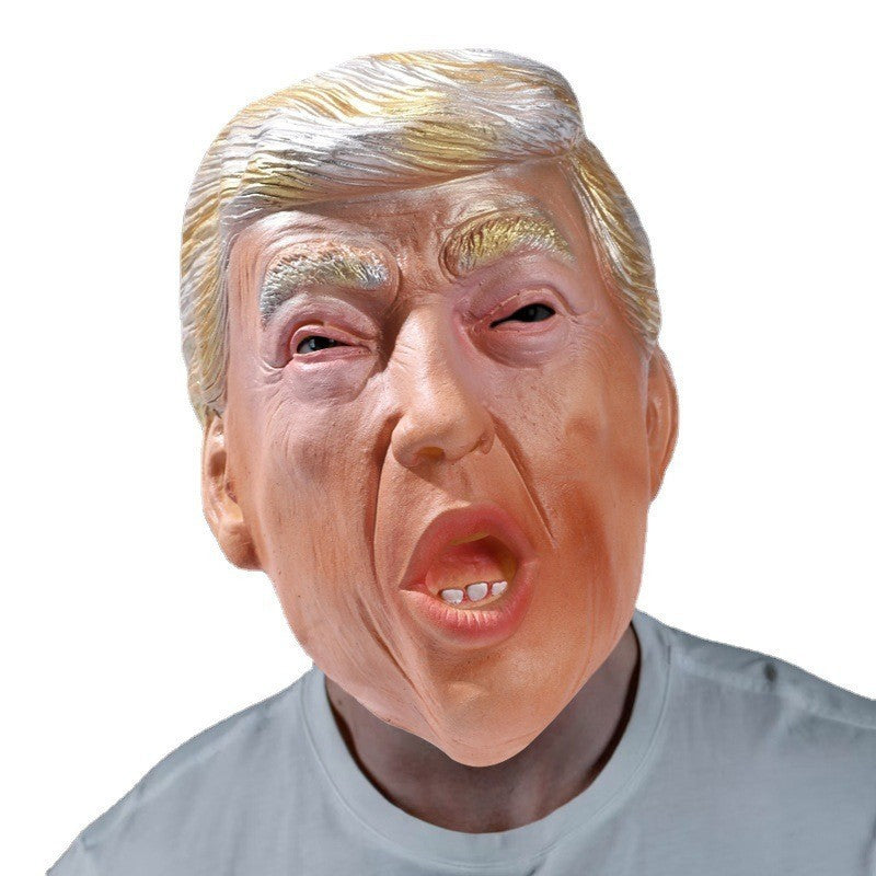 US President Trump Mask Halloween Latex Character Headgear