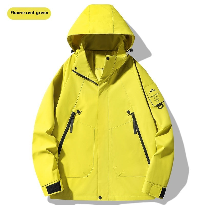 Single-layer Outdoor Shell Jacket Thin Windproof Waterproof Mountaineering Suit