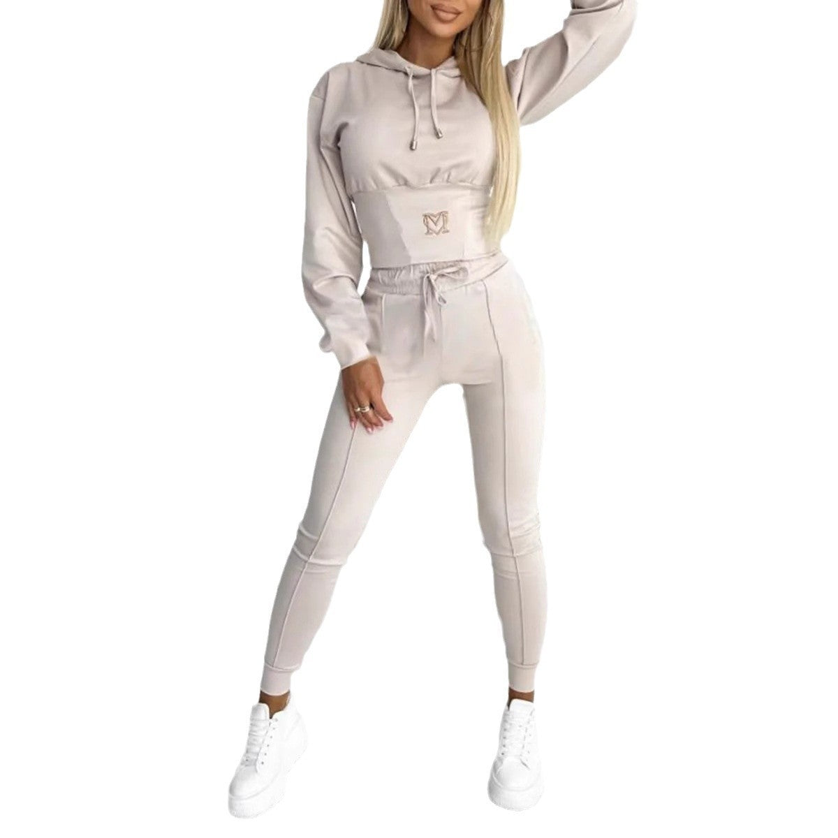 Women's Waist Girdle Sports Hooded Suit