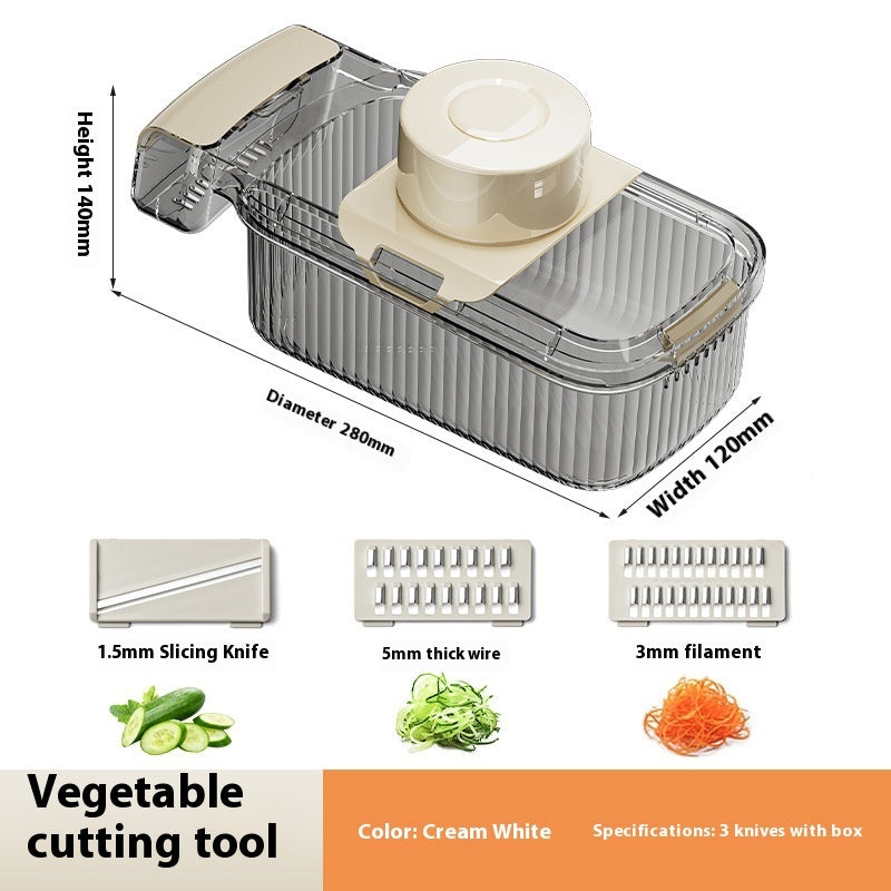 2in1 Multifunctional Vegetable Cutter For Cutting And Draining Vegetables Sturdy Food Chopper Convenient Dicer Kitchen Gadget