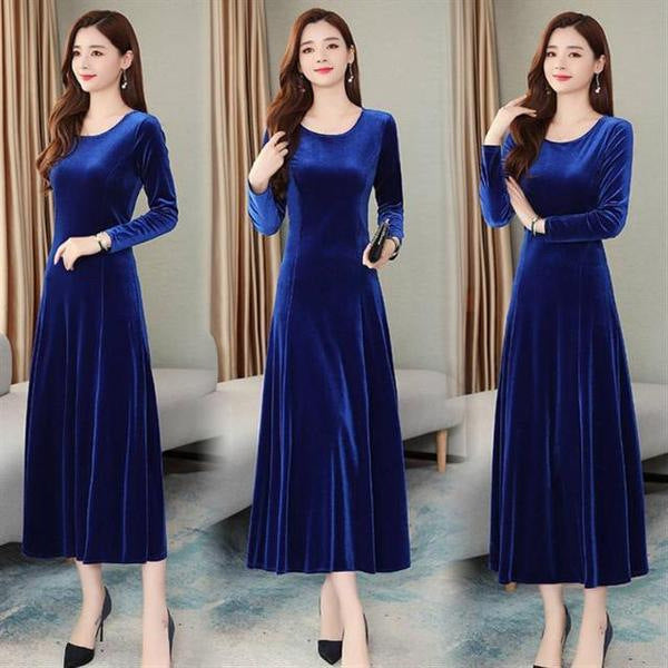 Plus Size Slimming Youthful-looking Temperament Female Dress