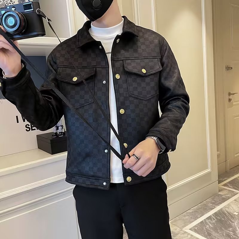 Spring And Autumn Collar Jacket Fashion Men