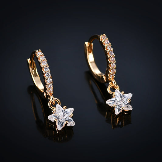 Japan And South Korea Fashion Simple Star Earrings