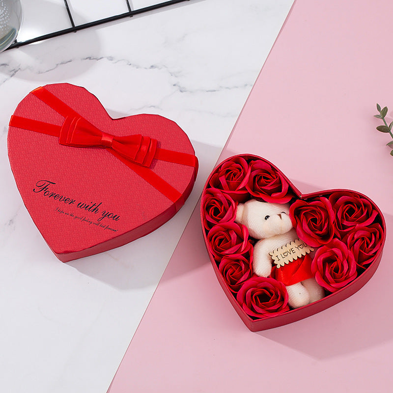 Heart-shaped Rose Red Gift Box New Year Christmas Gift Box Valentine's Day Christmas Gift Mother's Day Birthday Gift