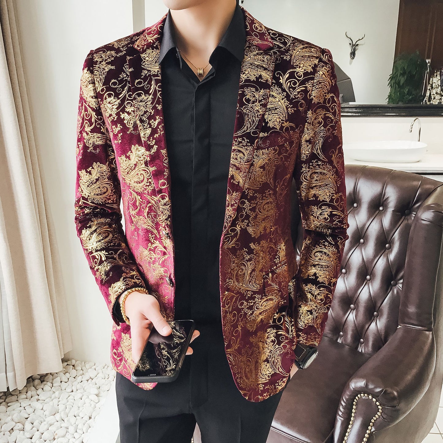 Men's British Fashion Individual Casual Suit