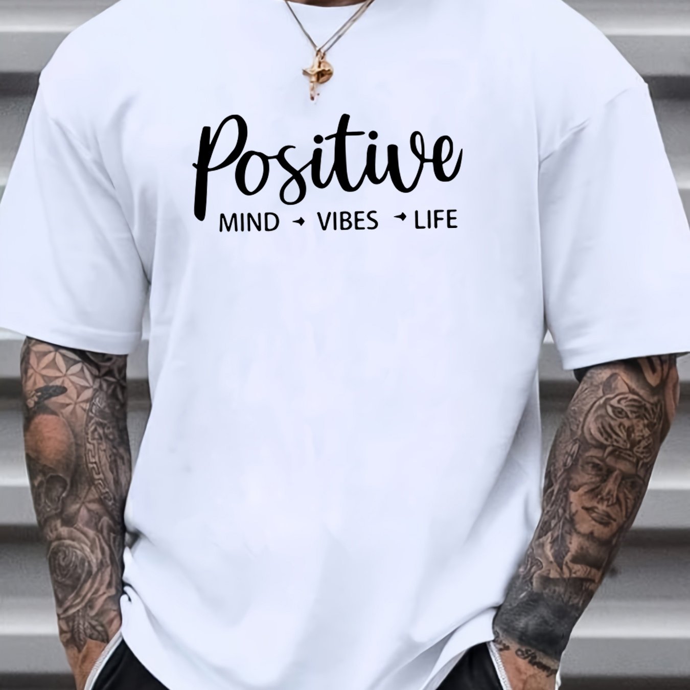 Men's T-shirt, Front Printed T-shirt, Summer, Spring, Autumn Casual Short Sleeved T-shirt, Top As A Gift