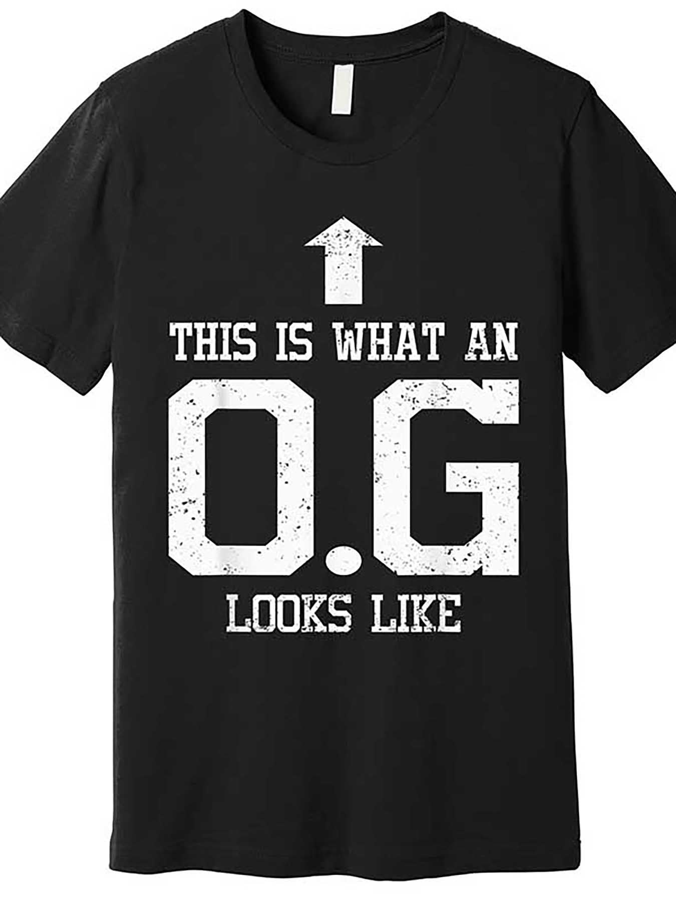 OG T-shirt Original Gangster T-shirt Father Grandpa Uncle Gift Premium T-shirt 556973 Fun Men's Short Sleeve Graphic T-shirt Collection Black TT2